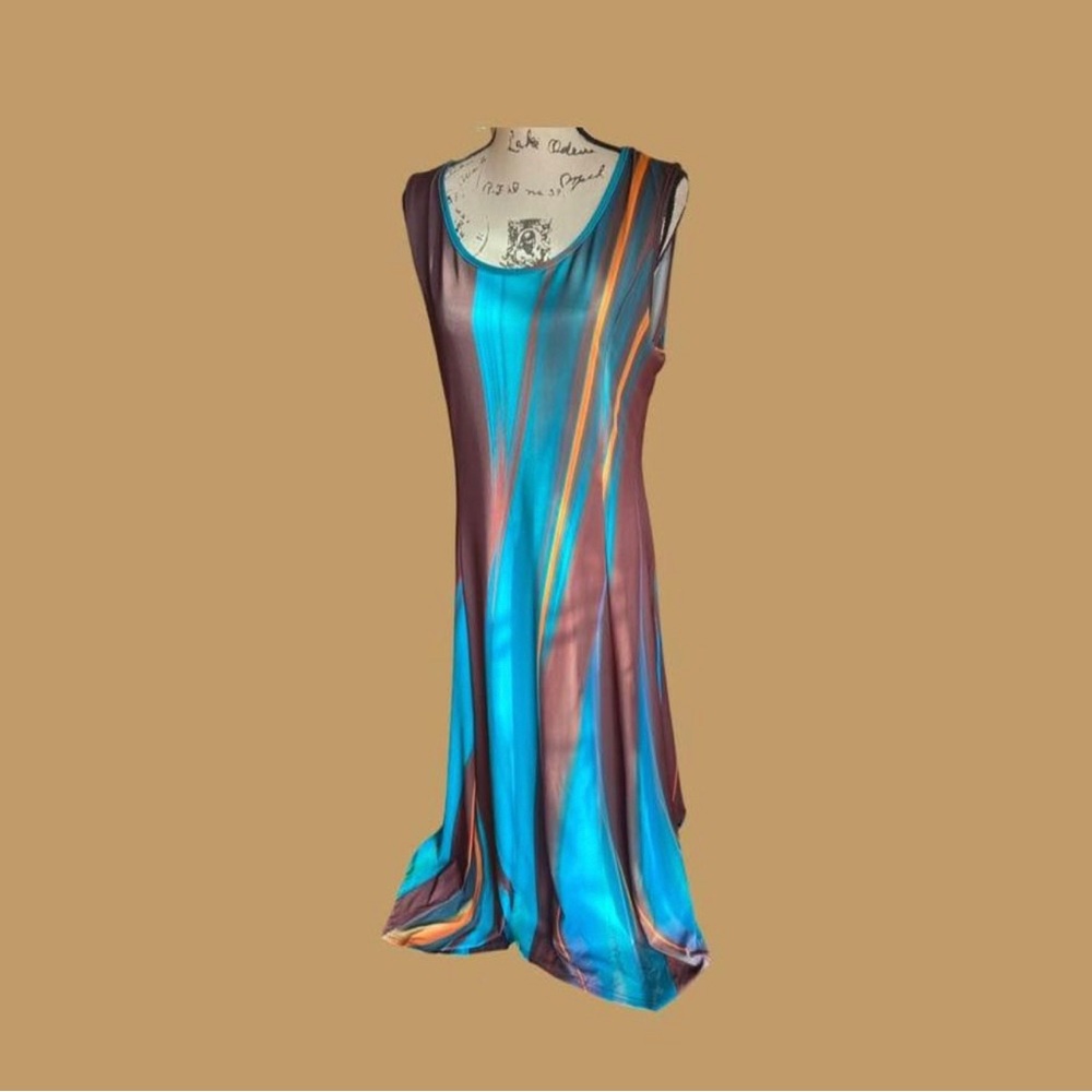 Sand and ocean silky maxi dress